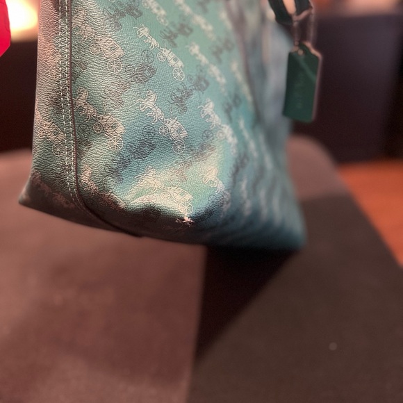 Coach Reversible City Tote with Horse and Carriage Print - Picture 9 of 9